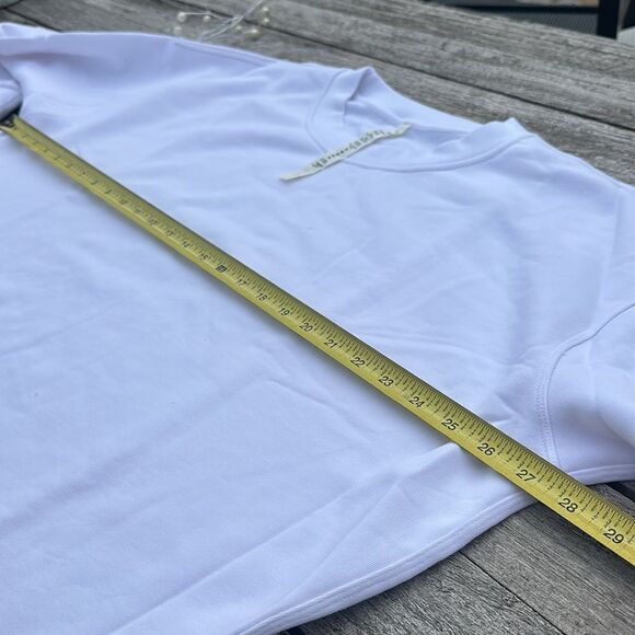 Lululemon Perfectly Oversized Crew womens in white size 12 NWT sweatshirt - Picture 7 of 9